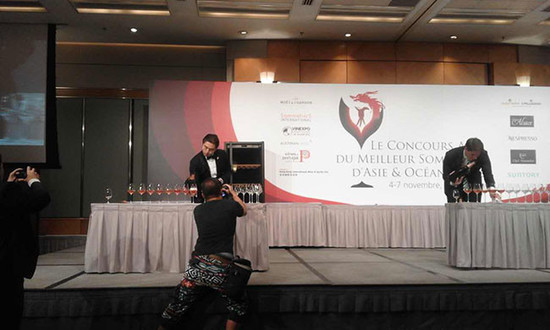 Best Sommelier of Asia-Oceania competition silver medal Wallace Lo
