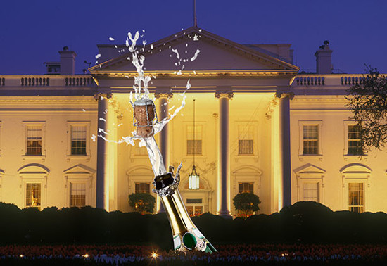 图片：香槟和白宫