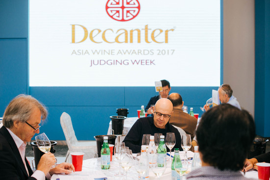 Image: Trophy judging at 2017 Decanter Asia Wine Awards