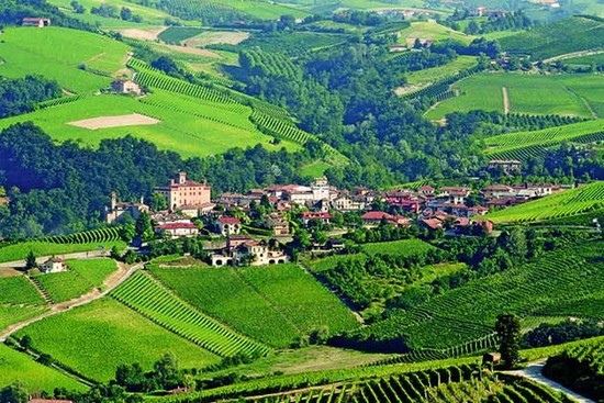 意大利皮埃蒙特，著名的巴罗洛葡萄酒产地——拉梦罗（La Morra）村