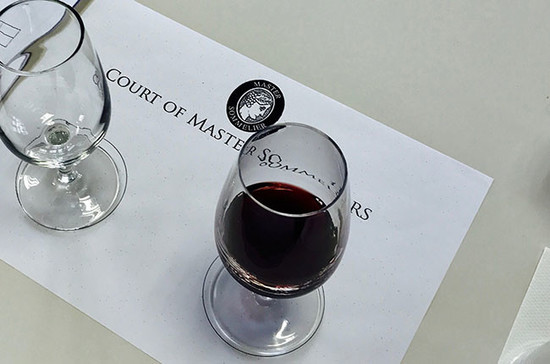 The blind tasting exam. Credit: Court of Master Sommeliers
