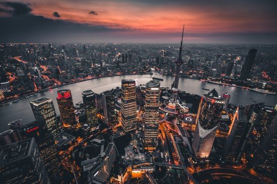 Night view of Shanghai, shot from rooftop of Jin Mao Tower. Credit: Denys Nevozhai / Unsplash
