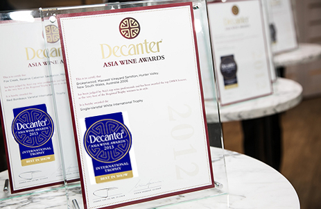 2013 Decanter Asia Wine Awards : International Trophy winners revealed