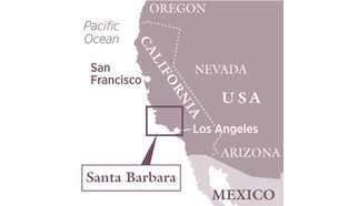 Santa Barbara on the map