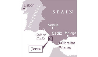 Jerez de la Frontera on the map