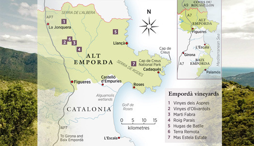 Emporda winery map