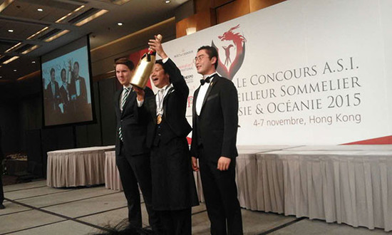 Best Sommelier of Asia-Oceania competition winner Ishida Hiroshi