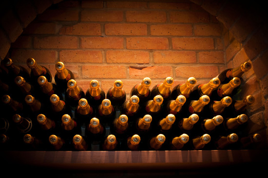 香槟酒瓶,Decanter版权图片