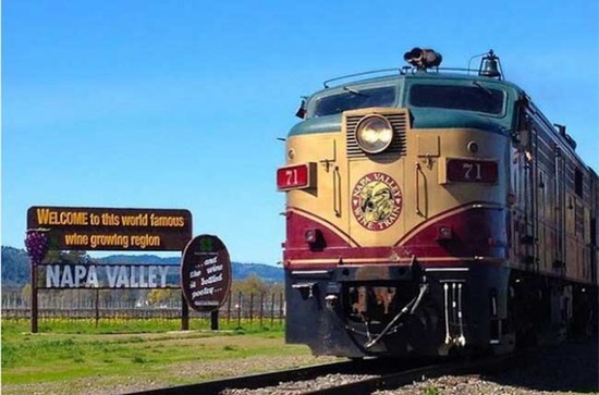 Image: Napa Valley wine train / Instagram 