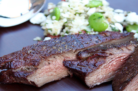 Image: BBQ flank steak - Michel Roux Jr