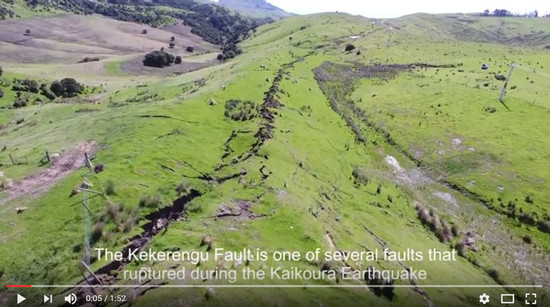 凯库拉大地震造成了包括Kekerengu断层在内的多个地表断层。