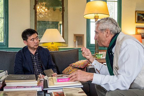 庄主François Mitjavile与李德美,由Michel LU拍摄