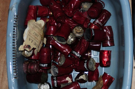 Wine capsules seized by the FBI from Rudy Kurniawan’s house. Credit: FBI