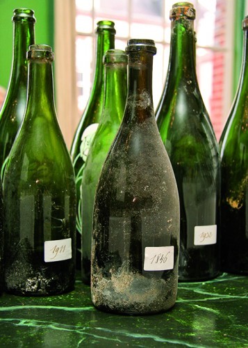 Champagne bottles