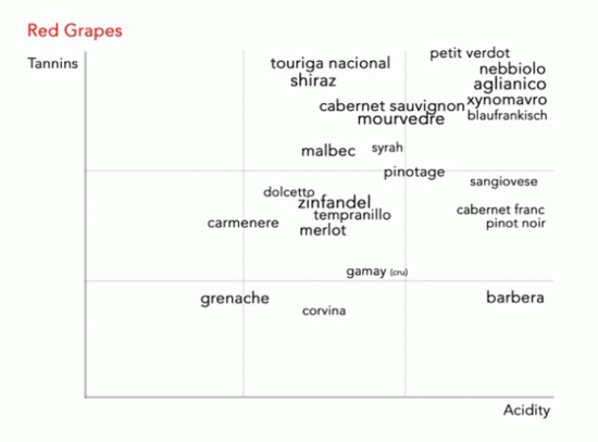 Wine blind tasting mind maps