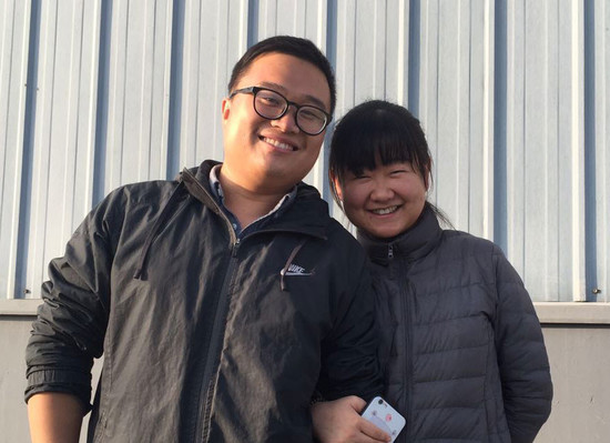 Peng Shuai (left) and Sun Miao, credit: Sylvia Wu