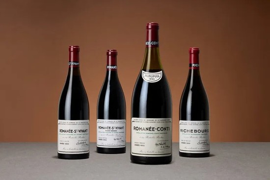 The collection features outstanding wines from Domaine Romanée-Conti.