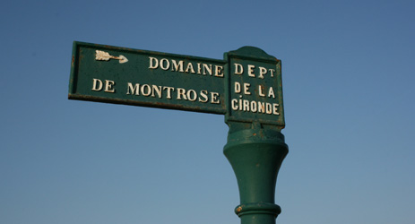 signage of Domaine de Montrose © Andrew Jefford