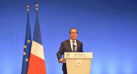 President Hollande at Vinexpo 2015