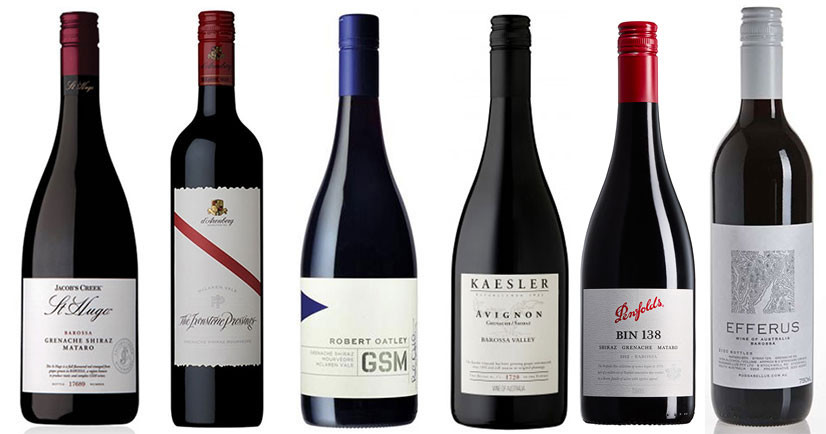 6 Australian Grenache-Syrah-Mourvedre blends