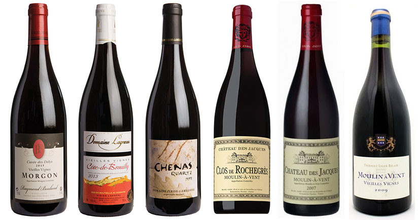 6 of the top 2013 cru Beaujolais reds