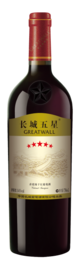 China Greatwall, Great Wall Five Star Cabernet Sauvignon, Huailai, Hebei, China 2019