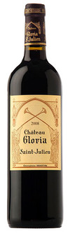 Domaines Martin,Château Gloria干红葡萄酒,圣于连,波尔多,法国 2008