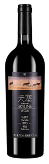 Tiansai Vineyards, Skyline of Gobi Selection Marselan, Yanqi, Xinjiang, China, 2015