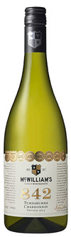 McWilliam's，842 Chardonnay霞多丽干白葡萄酒，唐巴兰姆巴，新南威尔士，澳大利亚 2013