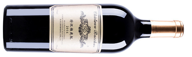 Yinchuan Chateau Bacchus, Superfine Merlot, Helan Mountain East, Ningxia, China 2016