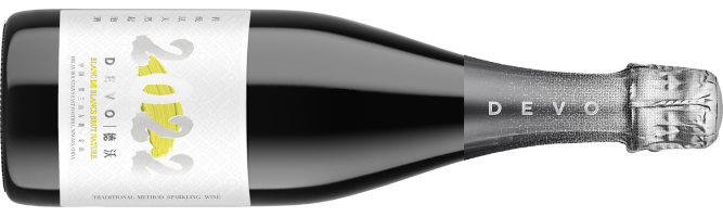 Devo Winery, Blanc De Blancs Brut Nature, Helan Mountain East, Ningxia, China 2022